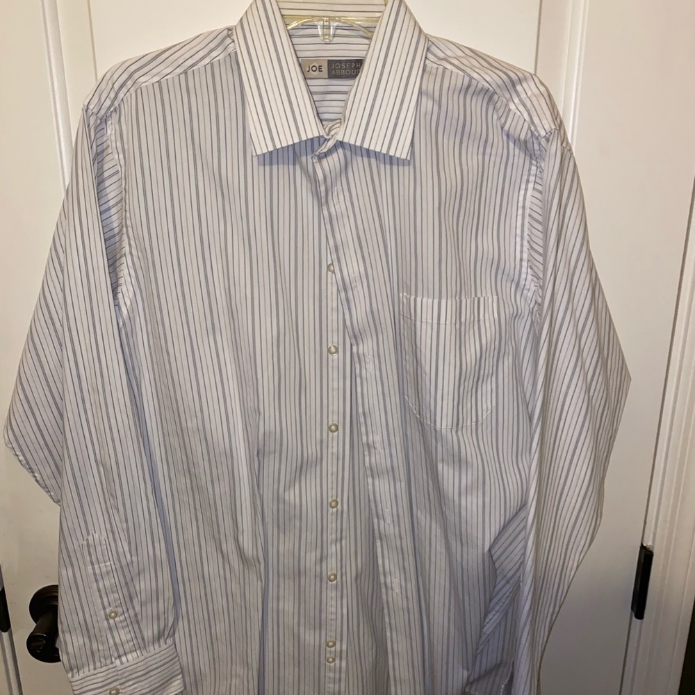 Gray white men shirt